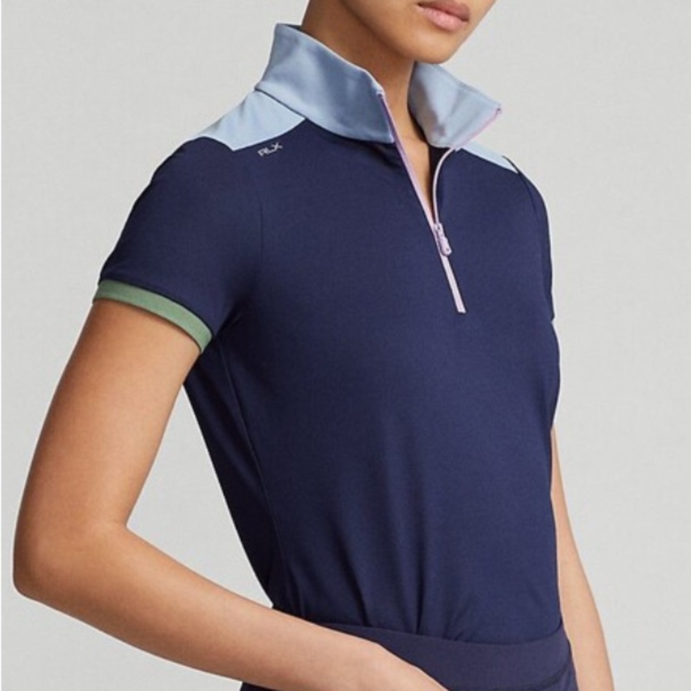 Ralph Lauren Rlx Golf Ralph Lauren Tailored Fit Quarter-Zip Piqué Shirt